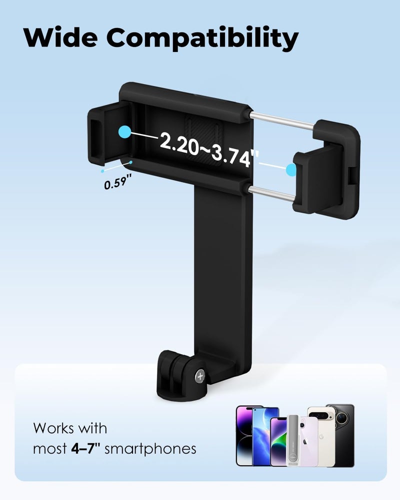 Viozon Aluminum Alloy Wireless Selfie Stick, Lightweight Extendable Pocket-Size Phone Stick with Remote, Compact Travel Selfie Stick Compatible with 4–7" Smartphones for Vlog/Film B - Image 4